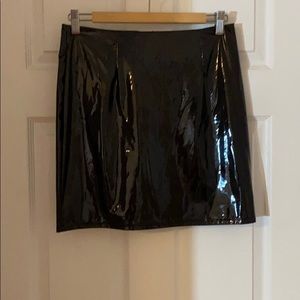 NWT Faux Latex Miniskirt